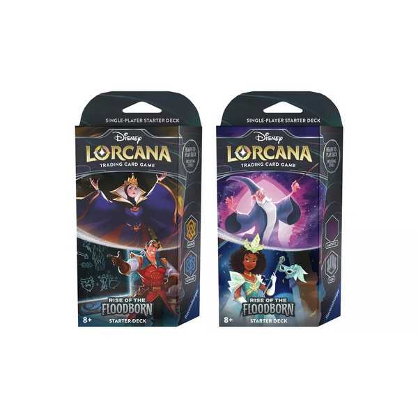 lorcana chapter 2 starter decks Ravensburger Disney TCG: The First - Sapphire & Steel Single-Player Deck | Engaging Gameplay | Over 200 Original Disney Artworks two lore counters Disney Lorcana Starter Deck List: